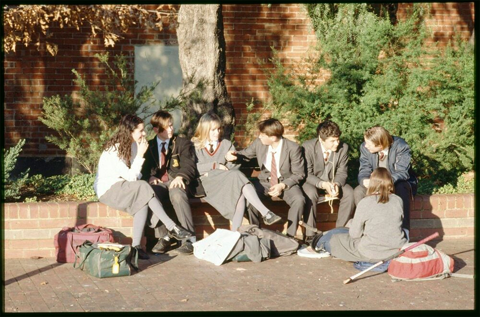Melbourne High School Students, 1980s. Photographer Rennie Ellis. State Library Victoria, H2012.140/1824