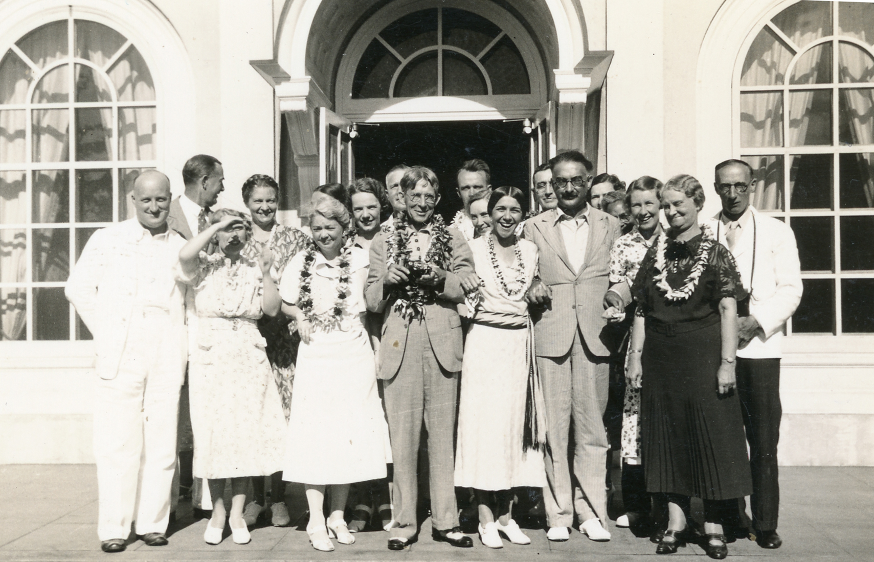 Delegates to the 1936 Hawai'i Seminar Conference on Native Education in Pacific Countries, <i>Journal of Anthropological Visit to United States and Europe, 1936/37</i>. Tindale Papers, South Australian Museum Archives, AA 338/5/26/12/1